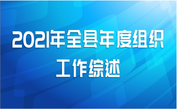 2021年全县年度组织工作综述