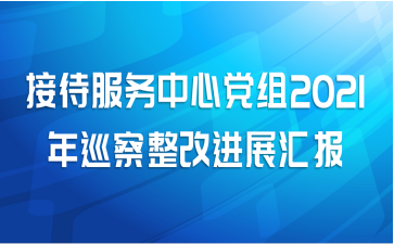 接待服务中心党组2021年巡察整改进展汇报