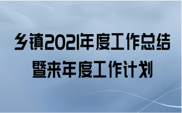 乡镇2021年度工作总结暨来年度工作计划