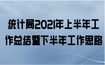 统计局2021年上半年工作总结暨下半年工作思路
