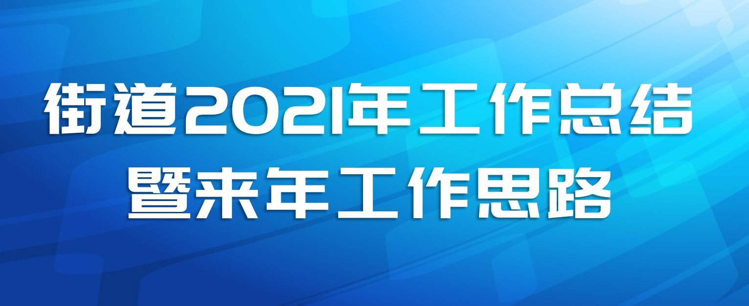 街道2021年工作总结暨来年工作思路