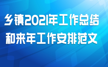 乡镇2021年工作总结和来年工作安排