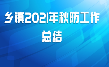 乡镇2021年秋防工作总结