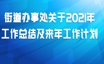 街道办事处关于2021年工作总结及来年工作计划