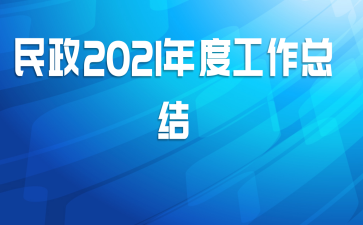 民政2021年度工作总结