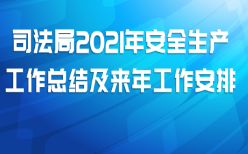 司法局2021年安全生产工作总结及来年工作安排