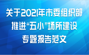 关于2021年市委组织部推进“五小”场所建设专题报告范文