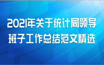 2021年关于统计局领导班子工作总结范文精选