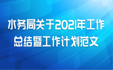 水务局关于2021年工作总结暨工作计划范文