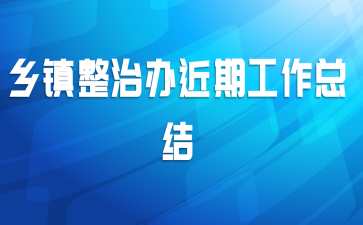 乡镇整治办近期工作总结