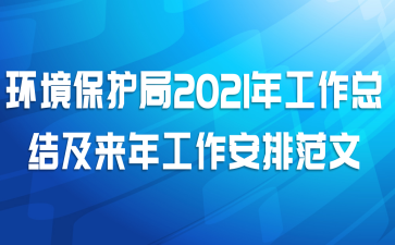 环境保护局2021年工作总结及来年工作安排范文